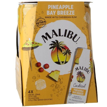 Malibu Pineapple Breeze 4pk