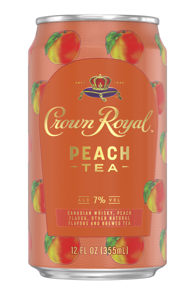 Crown Royal Peach Tea 4 Pack Cans