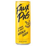 Faux Pas Lemon Mint Vodka Soda